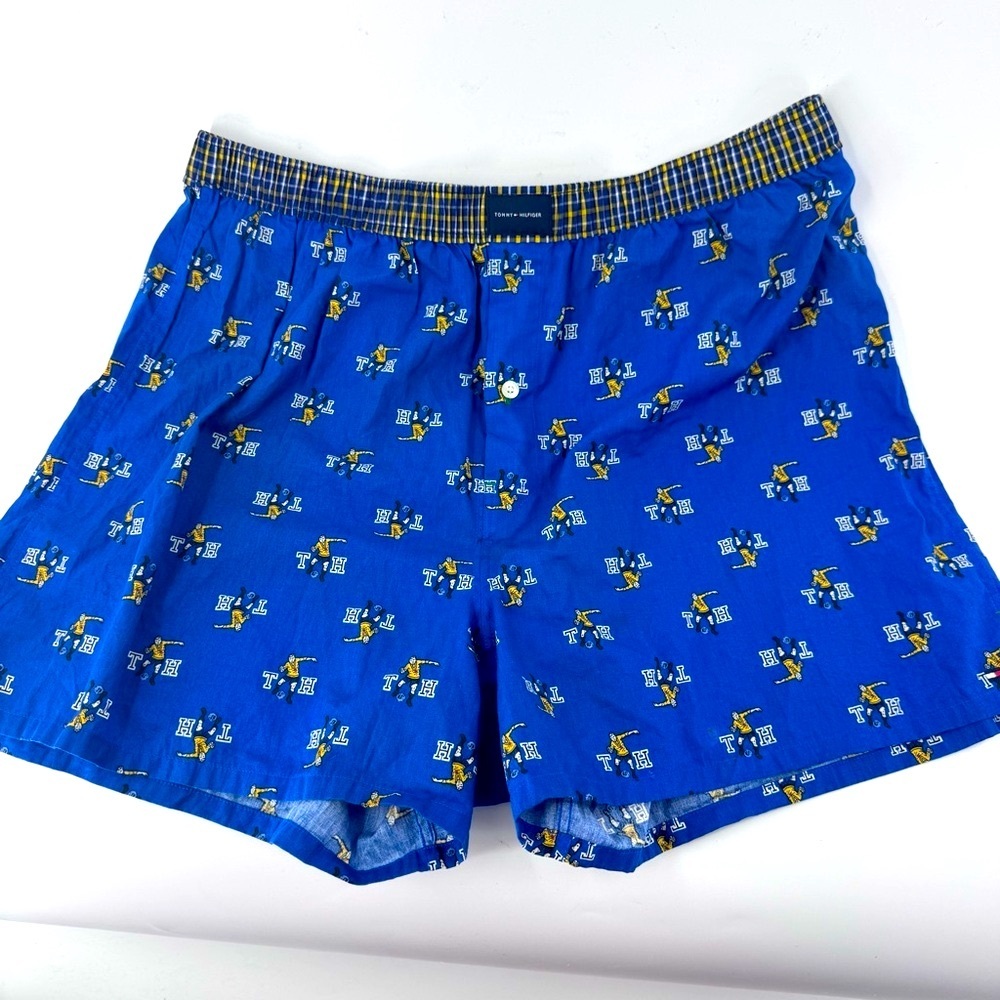 Tommy Hilfiger Blue‎ and Yellow Plaid Boxers